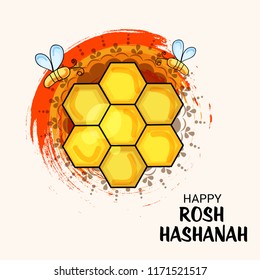 Vector illustration of a Banner for Rosh Hashanah Jewish New Year Holiday.