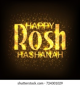 Vector illustration of a Banner for Rosh hashanah jewish new year holiday.