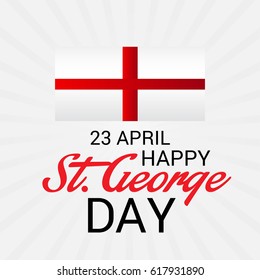 Vector Illustration Of A Banner For St George Day.