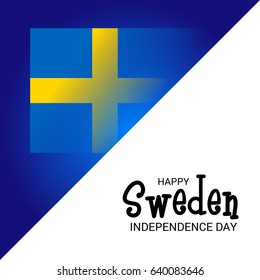 Vector illustration of a Banner for Sweden Independence Day.