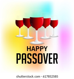 Vector illustration of a Banner for traditional jewish holiday Happy Passover.