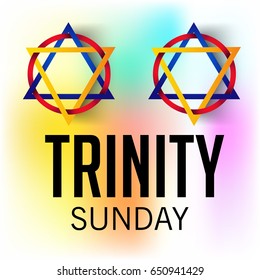 Vector illustration of a Banner for Trinity Sunday.