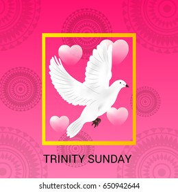 Vector illustration of a Banner for Trinity Sunday.