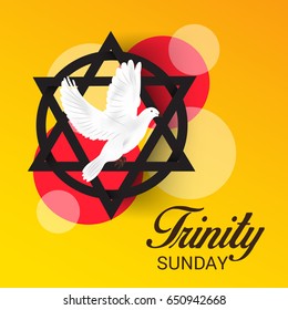 Vector illustration of a Banner for Trinity Sunday.