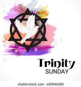 Vector illustration of a Banner for Trinity Sunday.