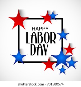 Vector illustration of a Banner for USA Labor Day.