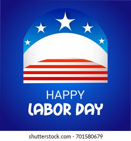 Vector illustration of a Banner for USA Labor Day.