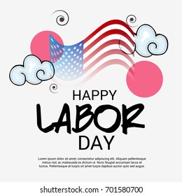Vector illustration of a Banner for USA Labor Day.