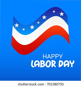 Vector illustration of a Banner for USA Labor Day.