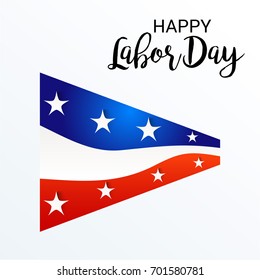 Vector illustration of a Banner for USA Labor Day.