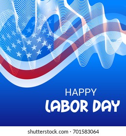 Vector illustration of a Banner for USA Labor Day.