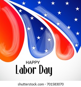 Vector illustration of a Banner for USA Labor Day.