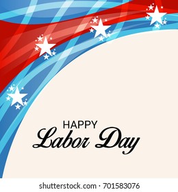 Vector illustration of a Banner for USA Labor Day.