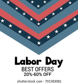 Vector illustration of a Banner for USA Labor Day.