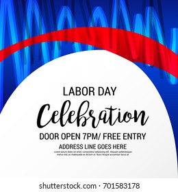 Vector illustration of a Banner for USA Labor Day.