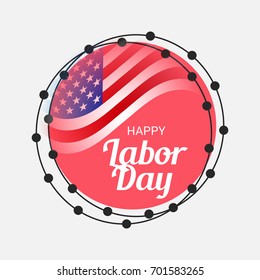 Vector illustration of a Banner for USA Labor Day.