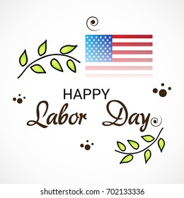 Vector illustration of a Banner for USA Labor Day.