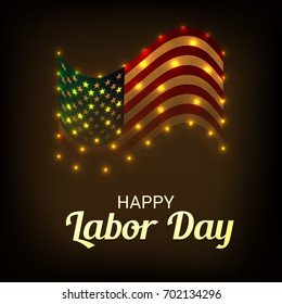 Vector illustration of a Banner for USA Labor Day.