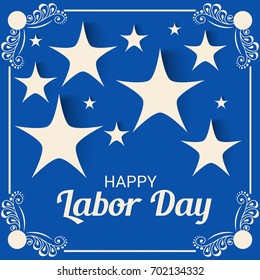 Vector illustration of a Banner for USA Labor Day.