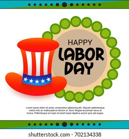 Vector illustration of a Banner for USA Labor Day.