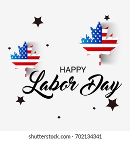Vector illustration of a Banner for USA Labor Day.