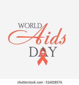 Vector illustration of a Banner For World Aids Day concept.