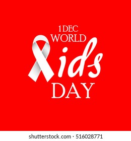 Vector illustration of a Banner For World Aids Day concept.