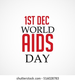 Vector illustration of a Banner For World Aids Day concept.