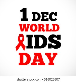 Vector illustration of a Banner For World Aids Day concept.
