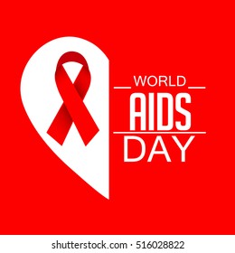 Vector illustration of a Banner For World Aids Day concept.