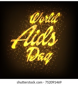 Vector illustration of a Banner for World Aids Day.