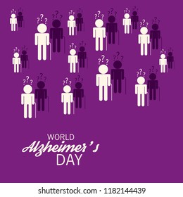 Vector illustration of a Banner for World Alzheimer's Day.