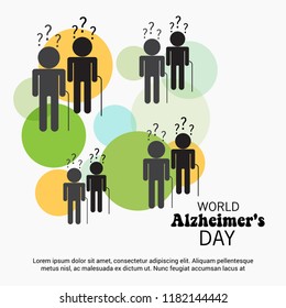 Vector illustration of a Banner for World Alzheimer's Day.