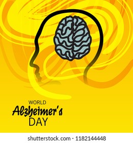 Vector illustration of a Banner for World Alzheimer's Day.