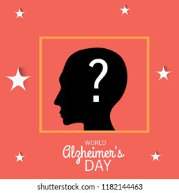 Vector illustration of a Banner for World Alzheimer's Day.