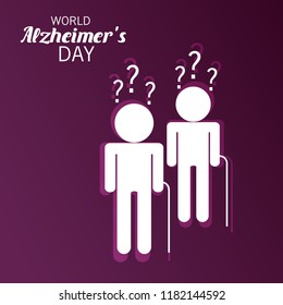 Vector illustration of a Banner for World Alzheimer's Day.