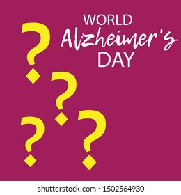 Vector illustration of a Banner for World Alzheimer's Day.