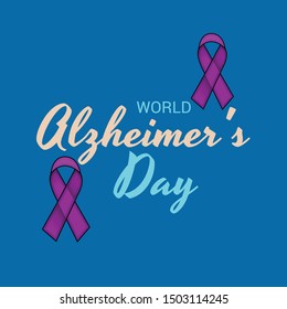 Vector illustration of a Banner for World Alzheimer's Day.