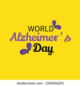 Vector illustration of a Banner for World Alzheimer's Day.