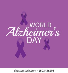 Vector illustration of a Banner for World Alzheimer's Day.