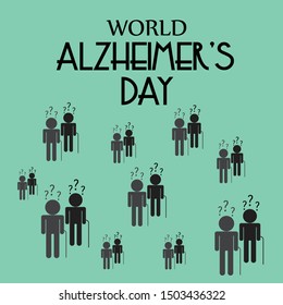 Vector illustration of a Banner for World Alzheimer's Day.