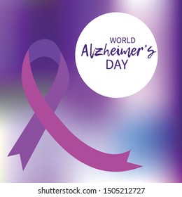 Vector illustration of a Banner for World Alzheimer's Day.