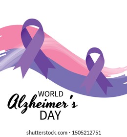 Vector illustration of a Banner for World Alzheimer's Day.
