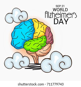 Vector illustration of a Banner for World Alzheimer's Day.