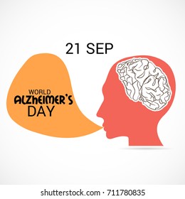 Vector illustration of a Banner for World Alzheimer's Day.