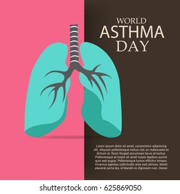 Vector illustration of a Banner for World Asthma Day.