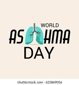 Vector illustration of a Banner for World Asthma Day.