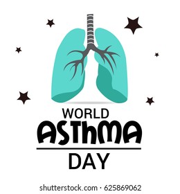 Vector illustration of a Banner for World Asthma Day.