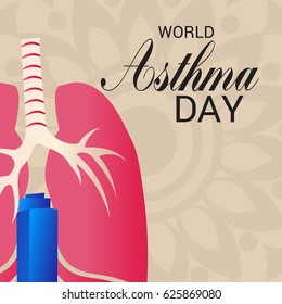 Vector illustration of a Banner for World Asthma Day.