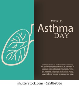 Vector illustration of a Banner for World Asthma Day.